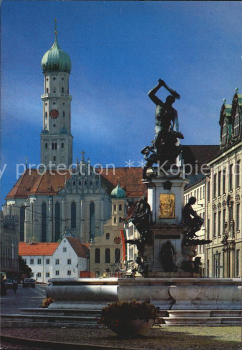 Augsburg Herkulesbrunnen St Ulrich Muenster