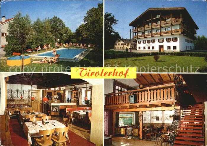 St Georgen Attergau Tirolerhof Gasthof Pension Schwimmbad Gastraum Treppenaufgan