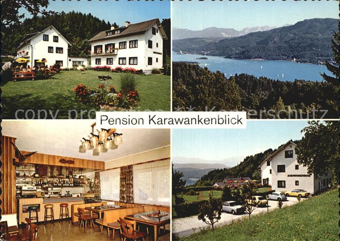 Poertschach Woerthersee Pension Karawankenblick Gastraum Parkplatz