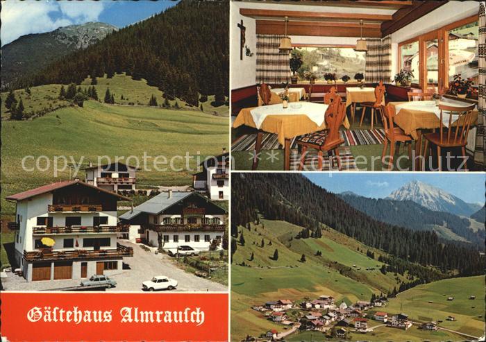 Berwang Tirol Gaestehaus Almrausch Gaststube Panorama