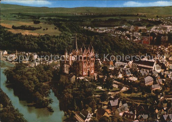 Limburg Lahn Stadtblick mit Dom Fliegeraufnahme