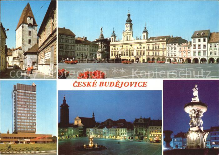 Ceske Budejovice Rabenstejnska vez Zizkovo namesti radnice Hotel Gamel Samsonova