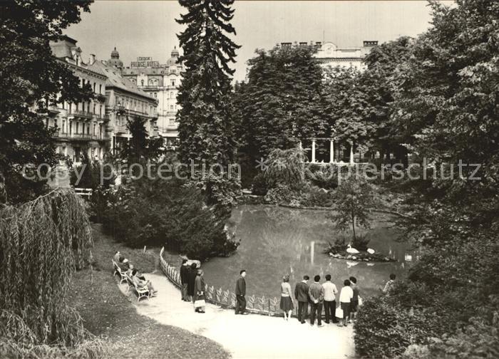 Marianske Lazne Kleiner Teich im Kurpark
