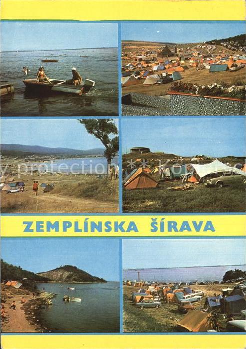 Zemplinska Sirava Bootspartie Campingplatz Strand Teilansichten