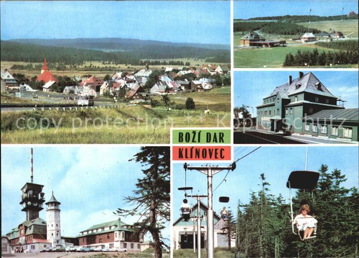 Bozi Dar Gottesgab Panorama Klinovec okres Karlovy Vary