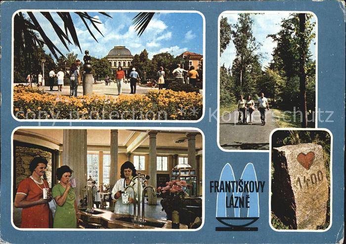 Frantiskovy Lazne Namesti Miru Cast Srdcove cesty Glauberuv pramen Ukazatel Srdc