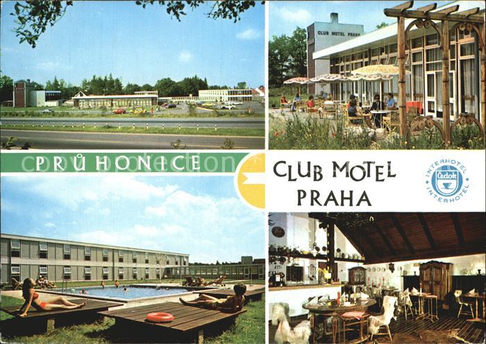 Pruhonice Club Motel Praha Terrasse Swimmingpool Gastraum