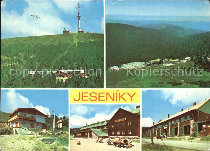 Jeseniky Praded v propredi chata Barborka Ovcarna Chata Horske sluzby Barborka K