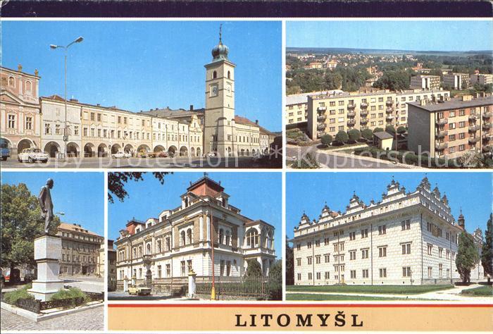 Litomysl Mesto s vyraznym podelnym namestim a cetnymi renesancnimi a barocknimi