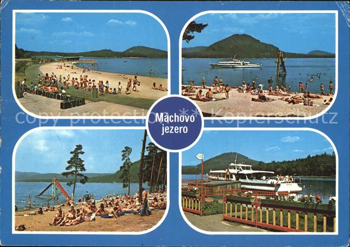 Machovo Jezero Machovo See Strandpartien Ausflugsdampfer