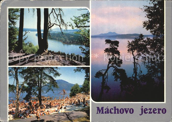 Machovo Jezero Panorama Strandpartie