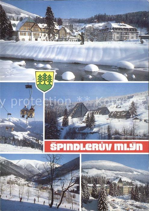 Spindleruv Mlyn Spindlermuehle Zotavovna ROH Petiletka a kono Lanovka na Medvedi