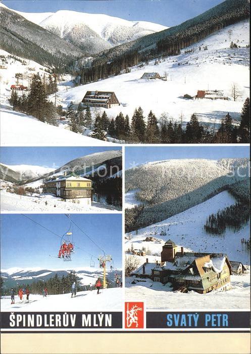 Spindleruv Mlyn Spindlermuehle Svaty Petr rozlozene pri Dolskem potoku pod svahy