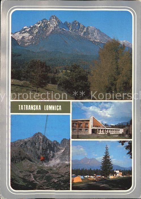 Vysoke Tatry Lomnicky a Kezmarsky stit Lanovka Skalnateho plesa Autocamping