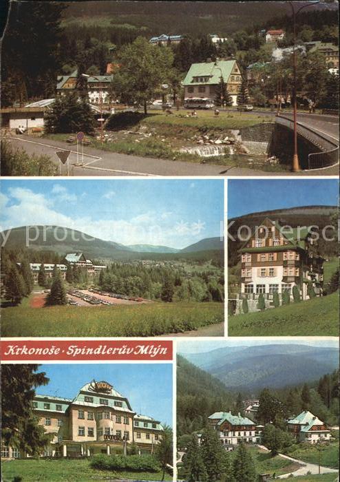 Spindleruv Mlyn Spindlermuehle Labske nabrezi v centru Vojenska zotavovna Bedric