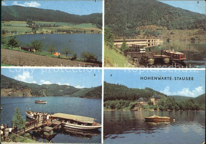 Hohenwarte Stausee Zeltplatz  im Alter Sperrmauer Dampferanlegestelle Linkenmueh