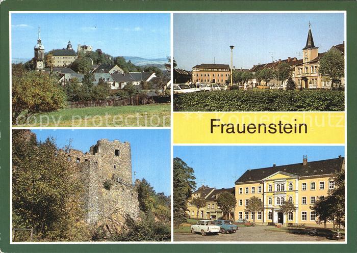 Frauenstein Brand-Erbisdorf Schloss Burgruine Markt Polytechn Oberschule Julius