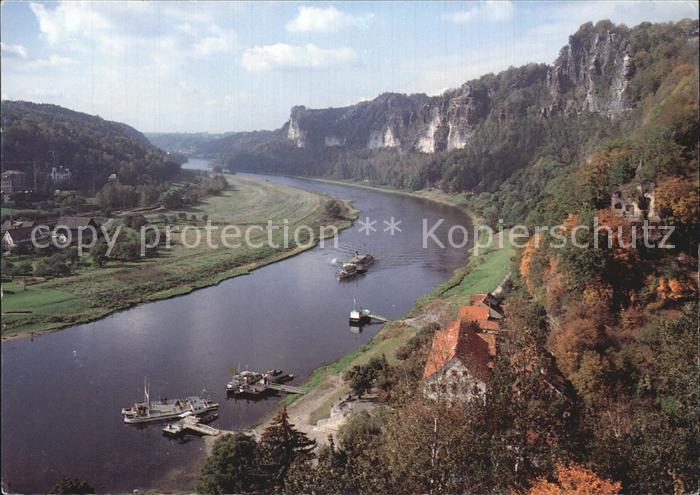 Rathen Saechsische Schweiz Elbepartie Elbsandsteingebirge