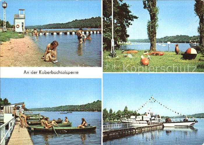 Koberbachtalsperre Liegewiese Bootsanlegestellen