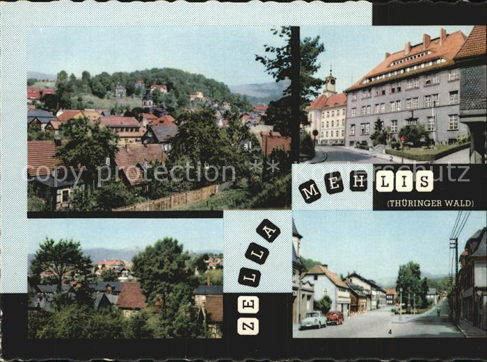 Zella-Mehlis Teilansichten Postamt Dr Kuelz Platz