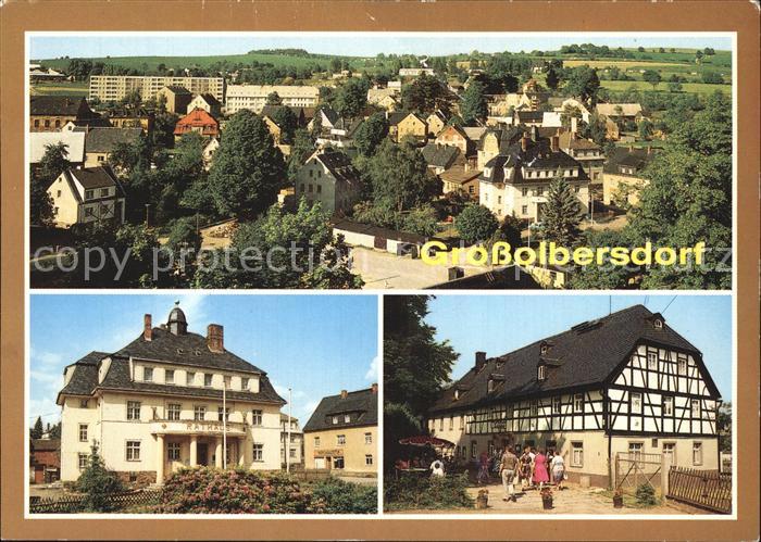 Grossolbersdorf Panorama Rathaus Gaststaette Linde