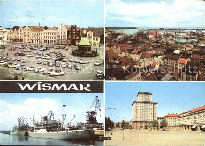 Wismar Mecklenburg Markt ueberseehafen Panorama Wendorf PdF
