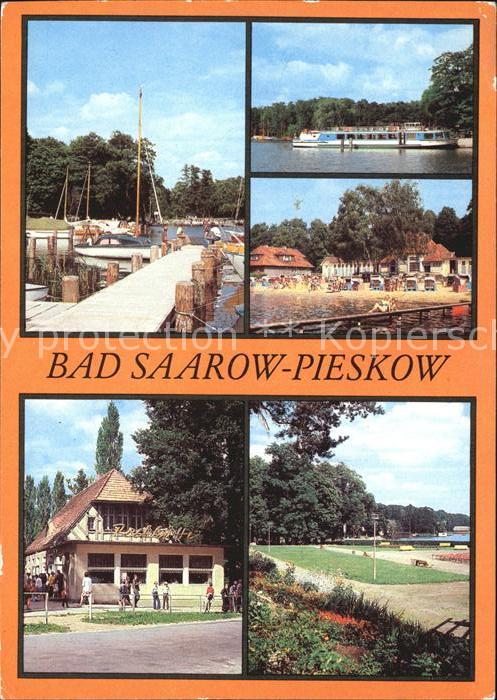 Bad Saarow-Pieskow Bootsanlegestelle Schwanenwiese Strandbad HOG Pechhuette Eric