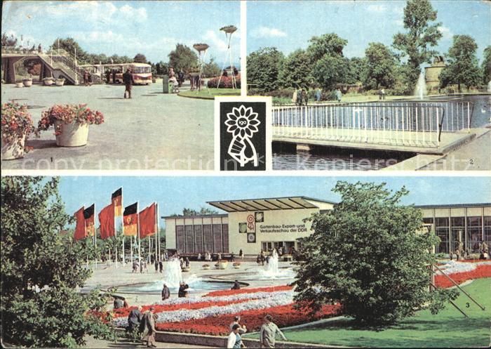 ERFURT  CITY Intern Gartenbauausstellung Rendezvousbruecke IGA Express Wasserach