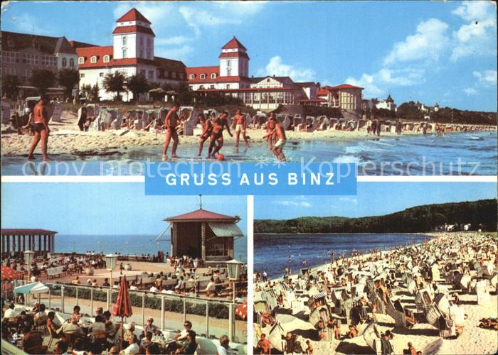 Binz Ostseebad Ruegen Kurhaus Konzertplatz Strand