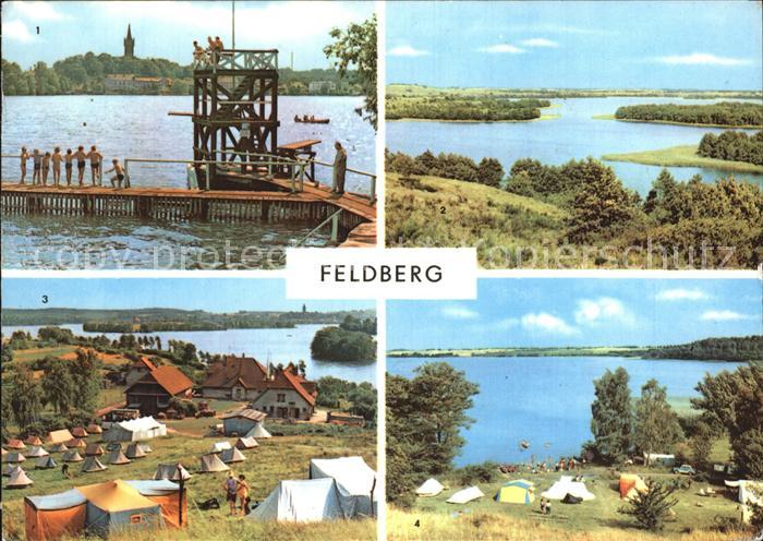 Feldberg Mecklenburg Badeanstalt Hauptmannsberg Huettenberg Zeltplatz