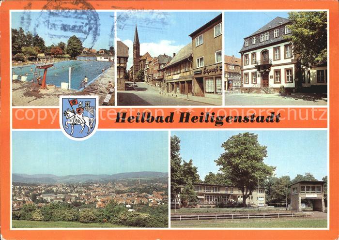 Heiligenstadt Eichsfeld Schwimmbad Kirche Rathaus Panorama