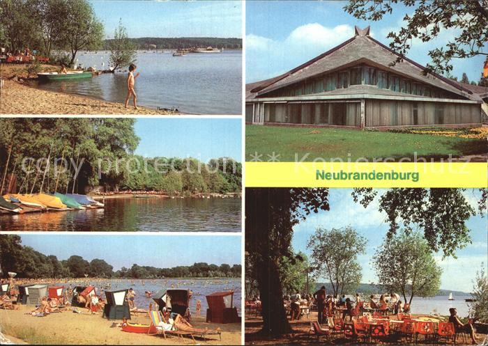 Neubrandenburg Tollensesee Bootshafen Freibad Stadthalle HOG Badehaus