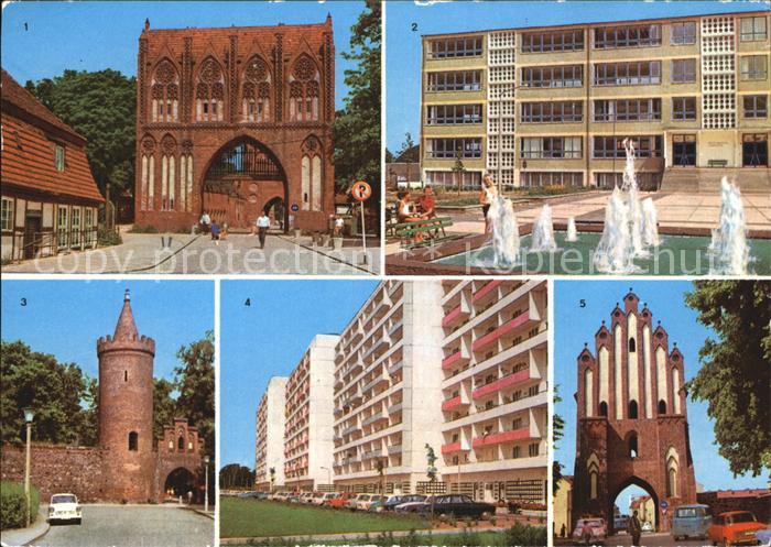 Neubrandenburg Stargarder Tor Dr Neubauer Oberschule Fangelturm Leninstr Neues T