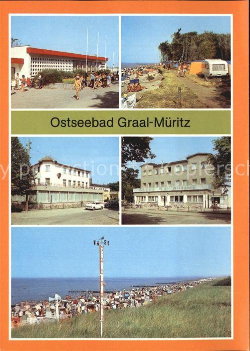 Graal-Mueritz Ostseebad Broilergaststaette Camping Uhlenflucht Hotel Seestern Ko