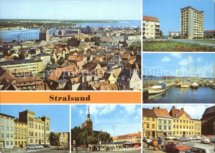Stralsund Mecklenburg Vorpommern Panorama Leninplatz Ostkreuz Heinrich Heine Rin