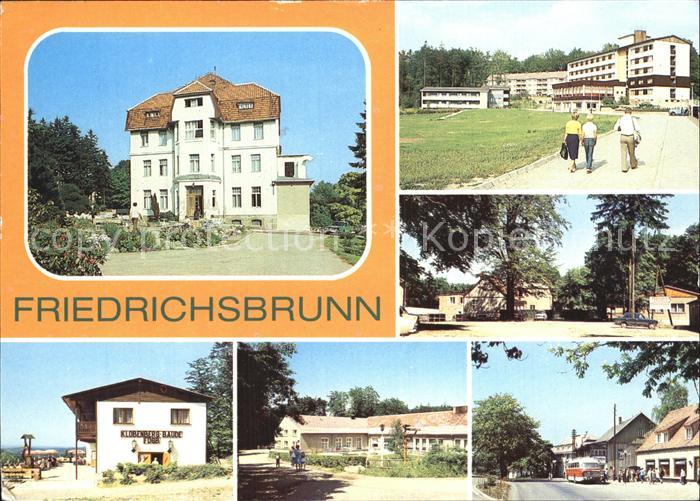 Friedrichsbrunn Harz Thaelmann Sanatorium FDGB Ferienheime Kurt Dillge und Vikto