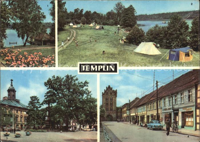 Templin Templiner See Zeltplatz Rathaus Berliner Tor