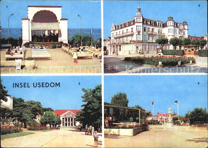 Usedom Mecklenburg-Vorpommern Bansin Konzertpavillon Zinnowitz Erholungsheim Glu