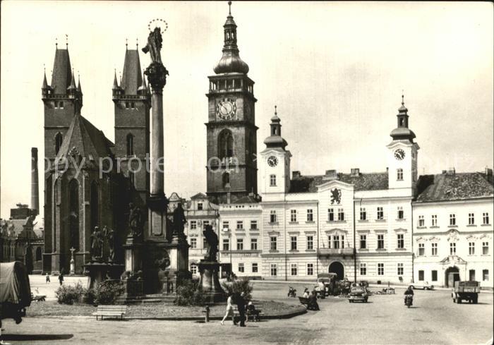 Kralovehradecko Hradec Kralove Zizkovo namesti Zizkaplatz Denkmal Kirche