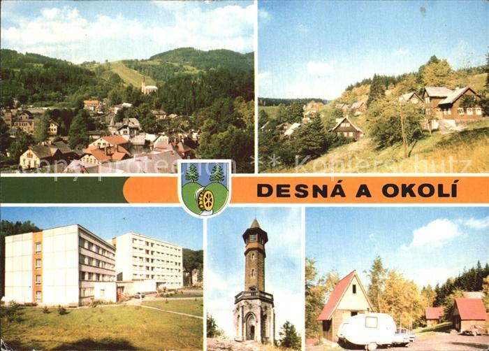 Desna Jizerske Hory Cerna Ricka Novostavby np Jablonecke sklarny Rozhledna Hvezd