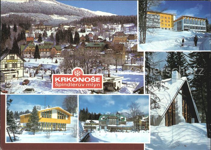 Spindleruv Mlyn Spindlermuehle Teilansichten Hotels Pensionen Winterpanorama