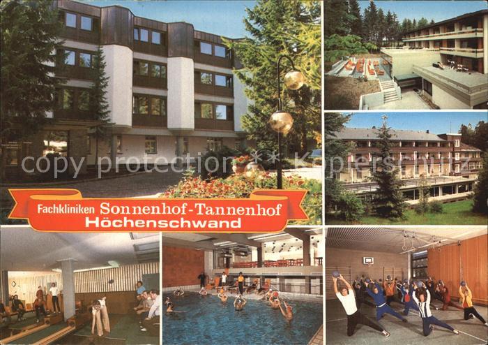 Hoechenschwand Schwarzwald BW Fachkliniken Sonnenhof Tannenhof Heilklimatischer