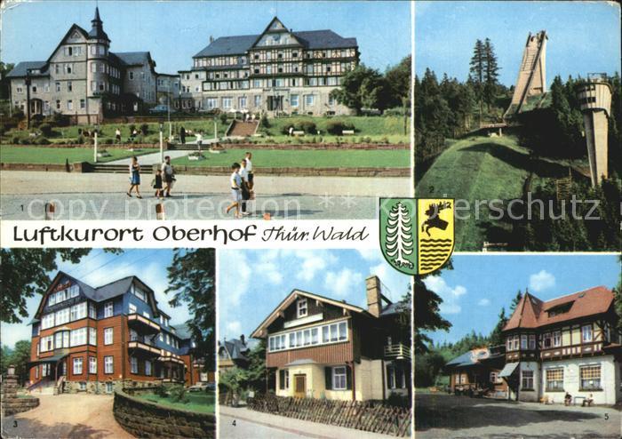 Oberhof Thueringen Luftkurort Hotel Ernst Thaelmann Schanze Rennsteig Konsum Erh