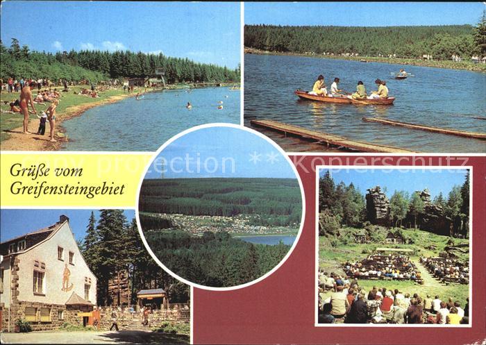 Greifensteine Erzgebirge Freibad am Greifenbachstauweiher Berggaststaette Naturt