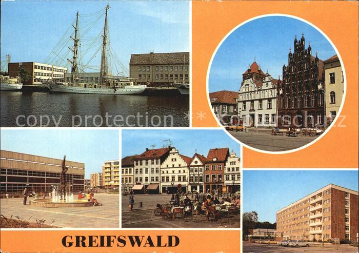 Greifswald Mecklenburg Vorpommern Segelschulschiff Wilhelm Pieck Platz der Freun