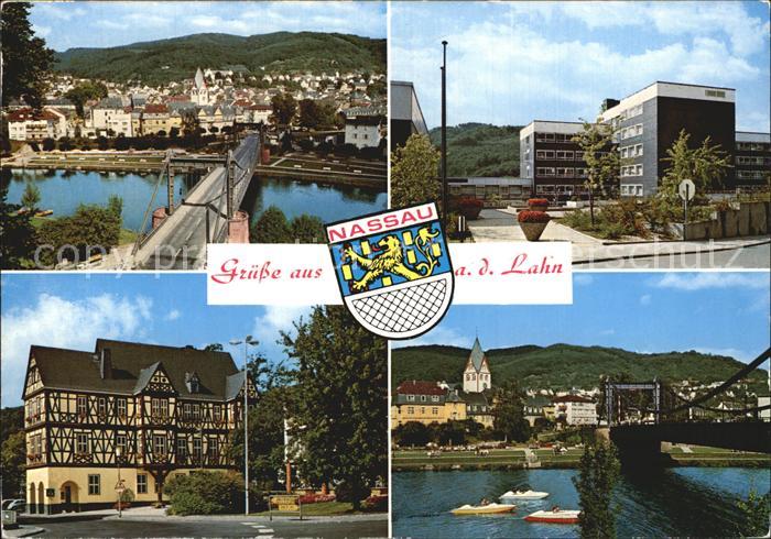 Nassau Lahn Lahnbruecke Fachwerkhaus Gebaeude