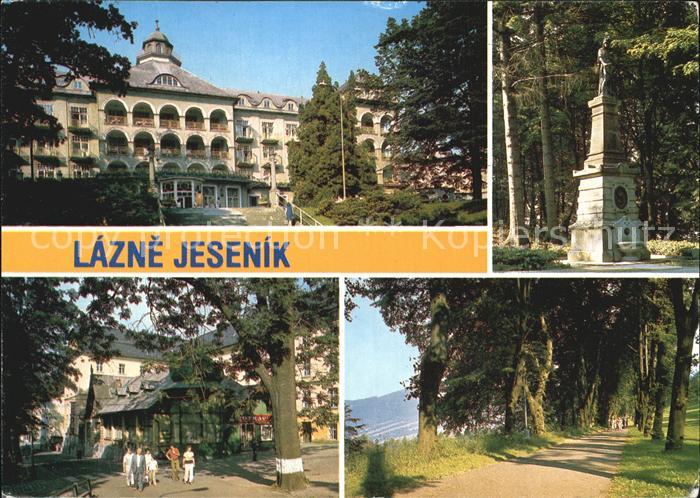 Lazne Jesenik Sanatorium Pomnik Hygie od Myslbeka Hrad Promenada