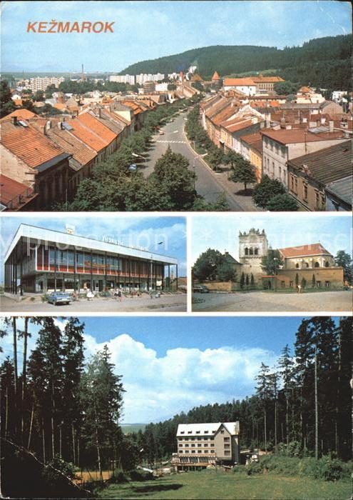 Kezmarok Mestska pamiatkova rezervacia Hradna ulica Obchodne stredisko Hrad Hote