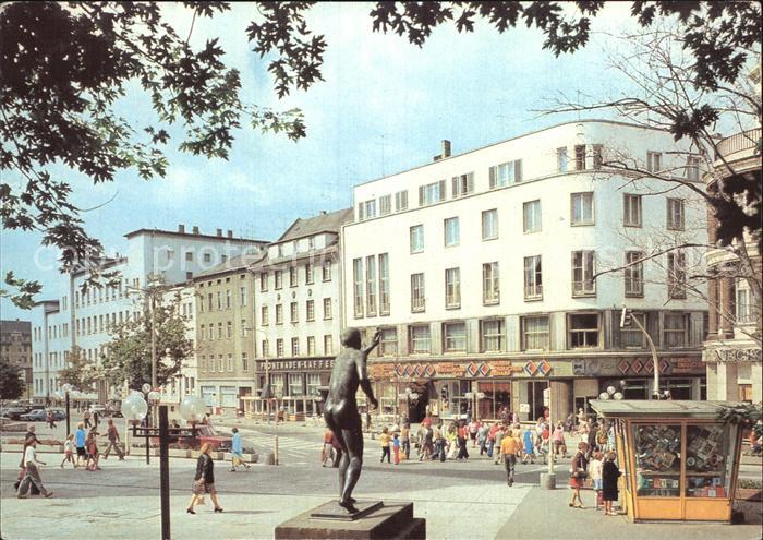 Halle Saale Hansering Haus der Presse Skulptur Statue