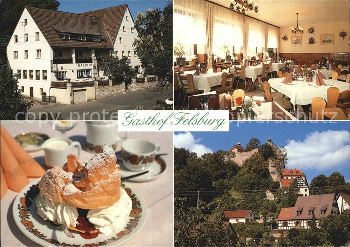 Hohenstein Kirchensittenbach Gasthof Felsburg Restaurant Windbeutel